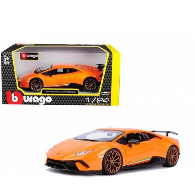 Lamborghini Huracan Performante narančasta maketa 1:24