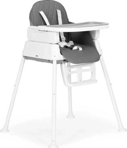 ECOTOYS sklopiva dječja hranilica 3 u 1 siva