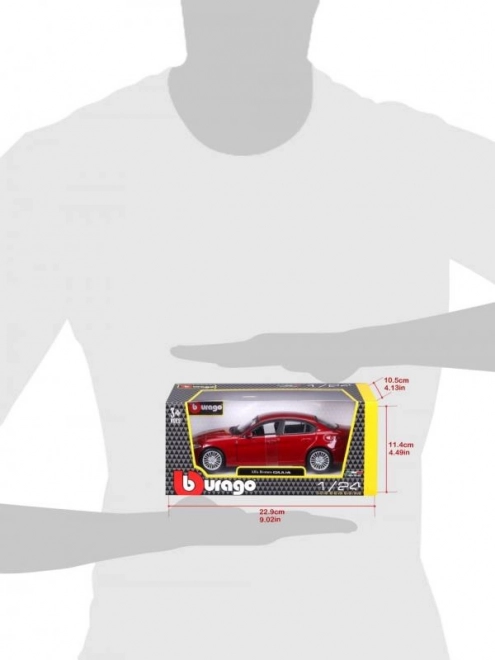 Bburago 1:24 Alfa Romeo Giulia (2016) Metalik crvena 18-21080