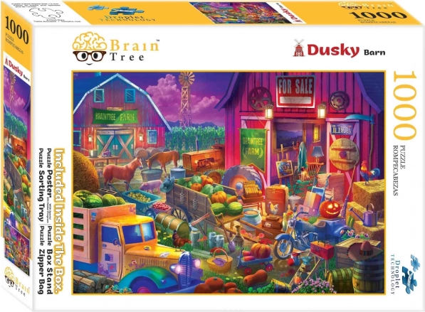 Puzzle Brain Tree sumrak u dvorištu (1000 dijelova)