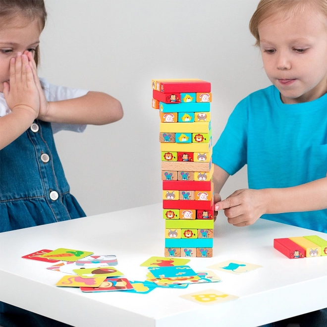 Lucy & Leo „Pogodi tko“ - dječja drvena igra Jenga