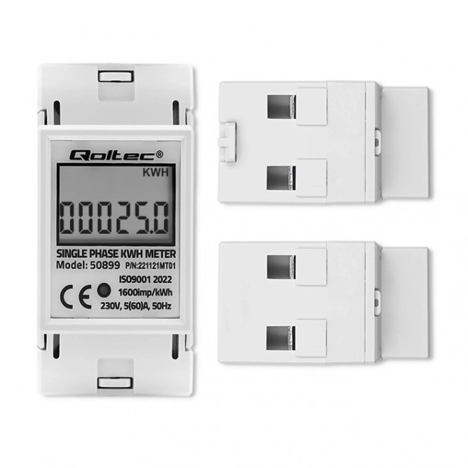 Jednofazni elektronički elektromjer | DIN šina | 230V | LCD | 2P
