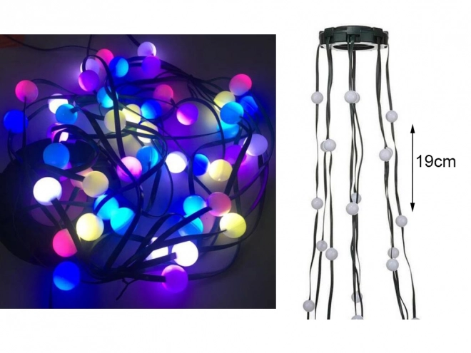 Božićna svjetlosna zavjesa s LED RGB