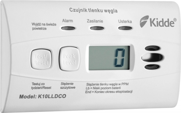 Detektor ugljičnog monoksida s zaslonom Kidde