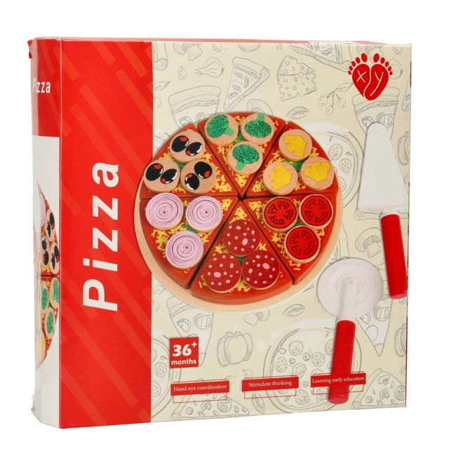 Drvena igraća set Pizza s priborom