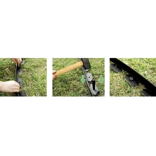 Vrtni rubni kamen 4 cm x 10 m Gardlov crni
