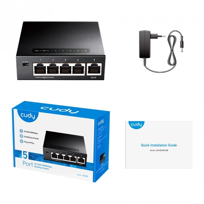 5-portni gigabitni preklopnik GS105
