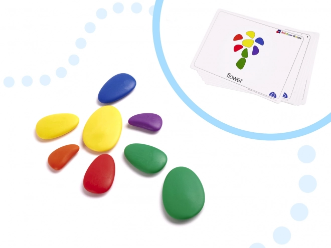 Kreativno obojeno kamenje Montessori set 65 komada