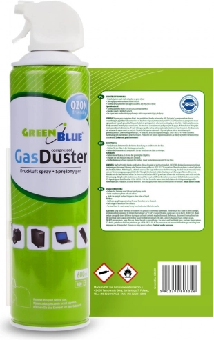 stlačeni zrak 600 ml GREENBLUE s pištoljskim raspršivačem