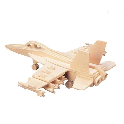 Woodcraft drvena 3D slagalica borbeni avion