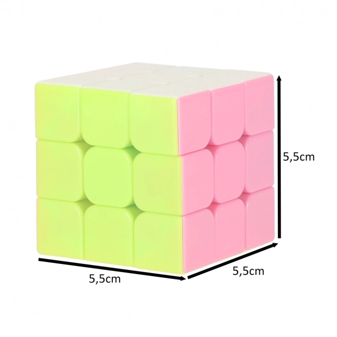 Puzzle kocka 3 x 3 neon