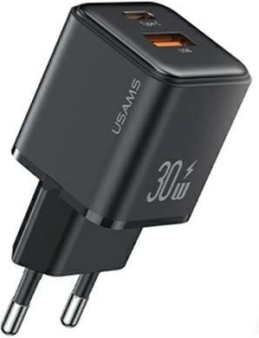 Mrežni punjač USAMS 30W USB‑C + USB‑A s brzim punjenjem PD 3.0