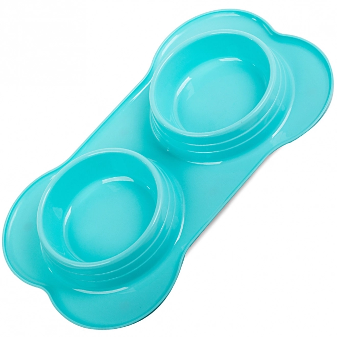 Dvostruka zdjela za hranu za pse/mačke 0,4 l x 2
