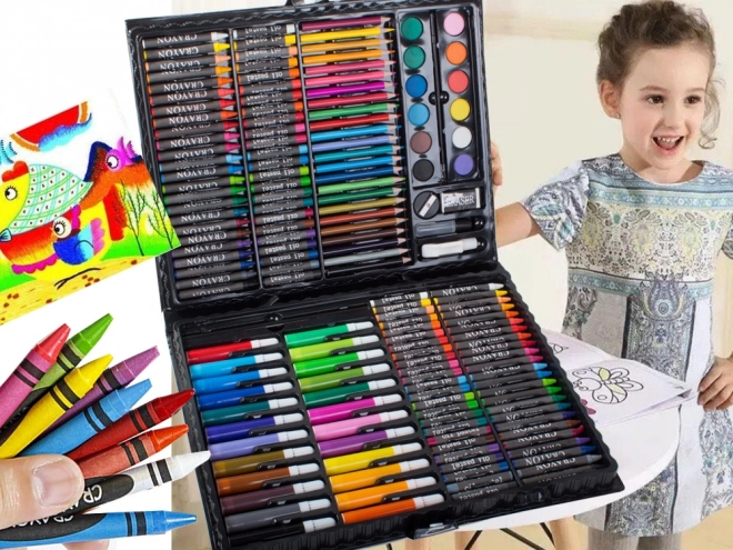Set za umjetnike s koferom za slikanje