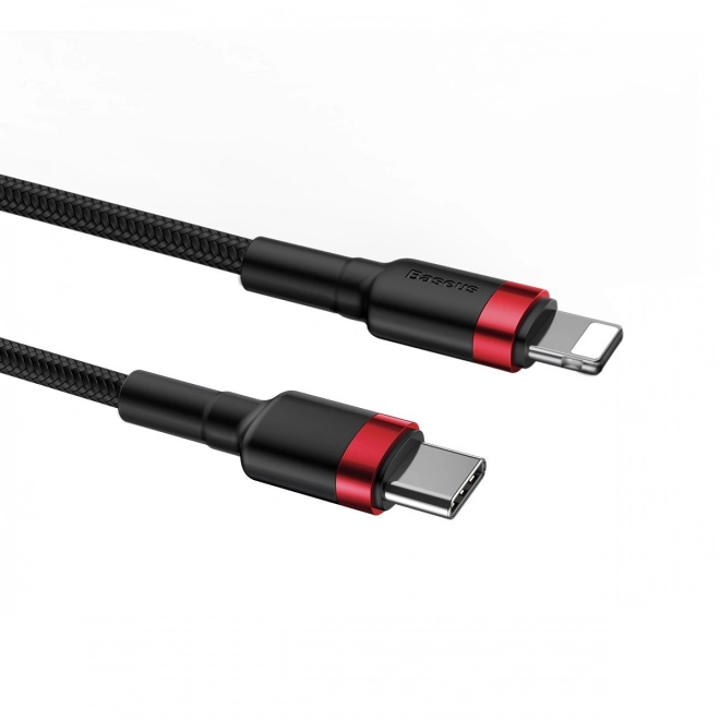 Kabel Baseus Cafule USB-C na Lightning 18W crveno-crni