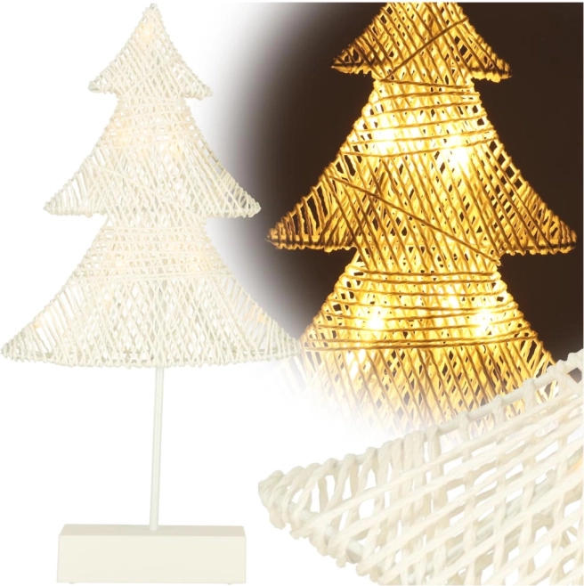 Božićna svjetleća dekoracija Drvce 10 LED 39 cm toplo bijela