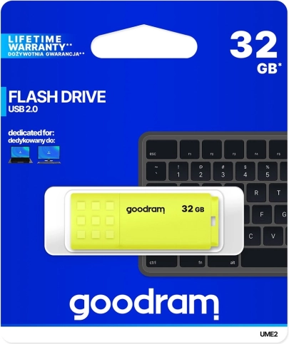 USB flash pogon Goodram NEO 32 GB žuti (USB 2.0)