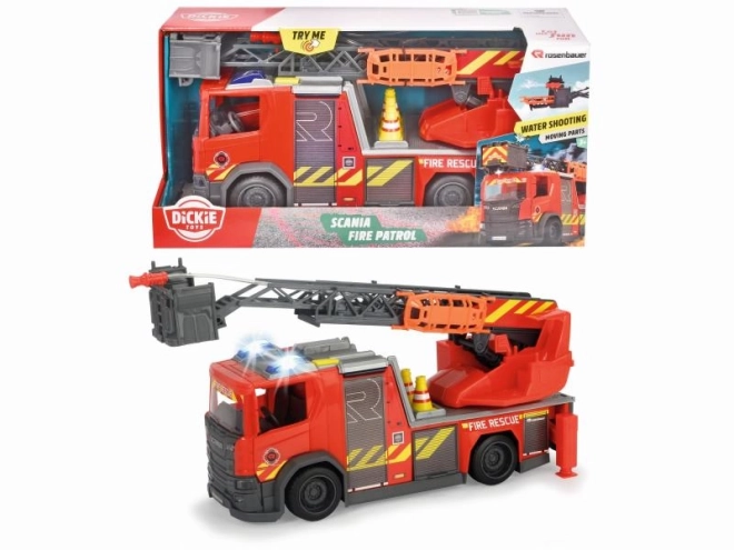 Vatrogasno vozilo SCANIA Rosenbauer 35 cm sa svjetlima, zvukovima i vodenim topom