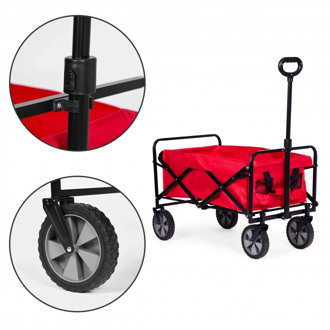 Sklopiva transportna kolica MultiGarden crvena 47x105 cm