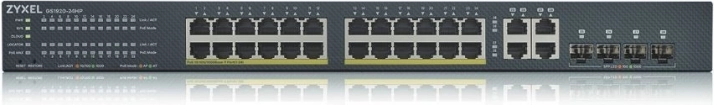 Zyxel GS1920-24HP v2 gigabitni PoE switch 24× Gb + 4× SFP, 375 W, NebulaFlex