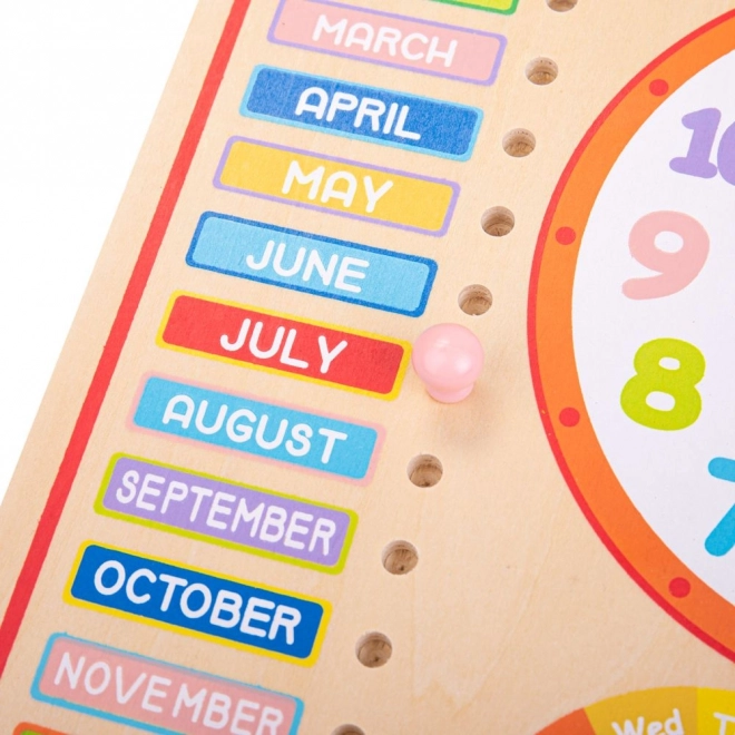 Bigjigs Toys Kalendar s satom