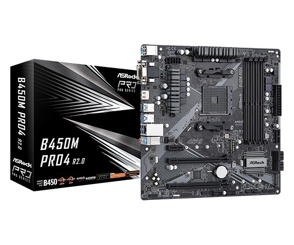 ASRock B450M Pro4 R2.0 AM4 uATX matična ploča