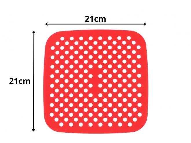 Silikonski umetak za fritezu kvadratni 21 cm