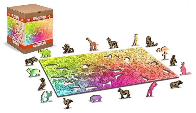 Drvene puzzle Leptirov san 2u1