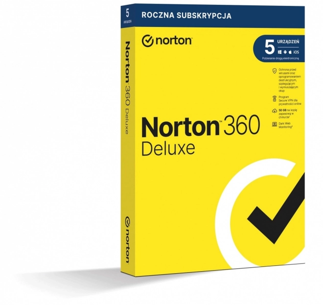 Norton 360 Deluxe - 50GB pohrane za 1 godinu za 5 uređaja