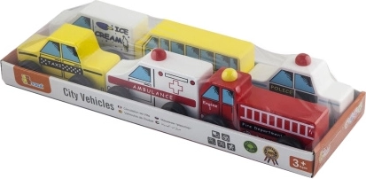 Drvene autićke za djecu - set od 6 vozila