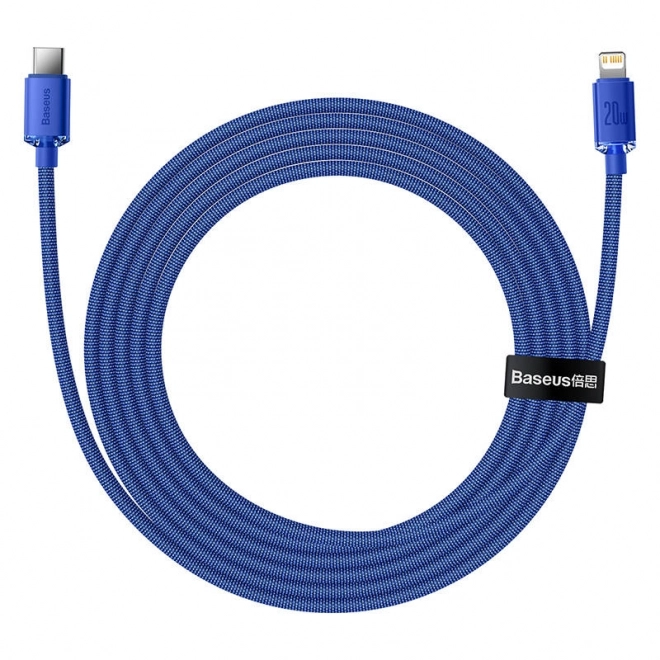 Baseus Crystal Shine kabel USB-C na Lightning 20W PD 2m plavi