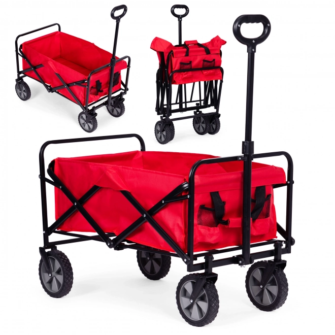 Sklopiva transportna kolica MultiGarden crvena 47x105 cm