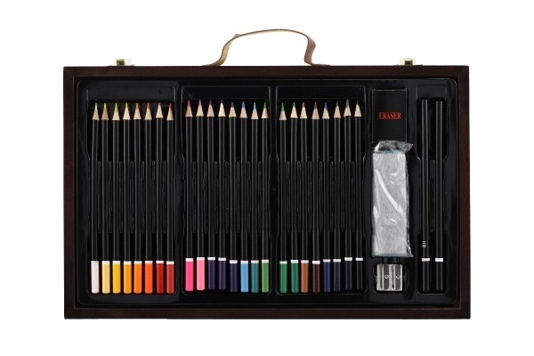 Set za slikanje Art box u drvenom kovčežiću - 79 komada