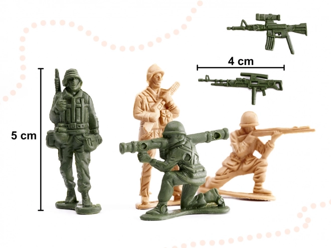 Set figurica vojnika + vojna baza 114 dijelova