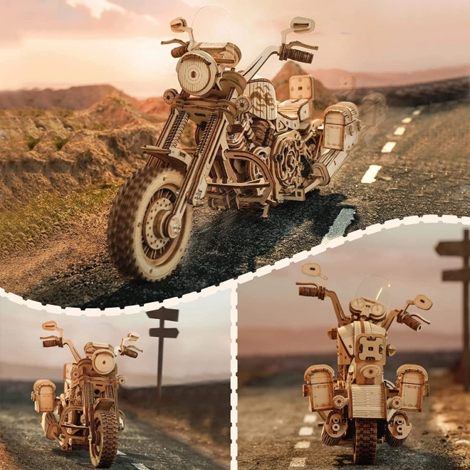Motocikl Krstarica LK504 - 3D drvena slagalica