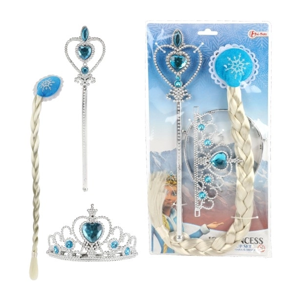Set ljepote Ledena princeza s krunom i žezlom