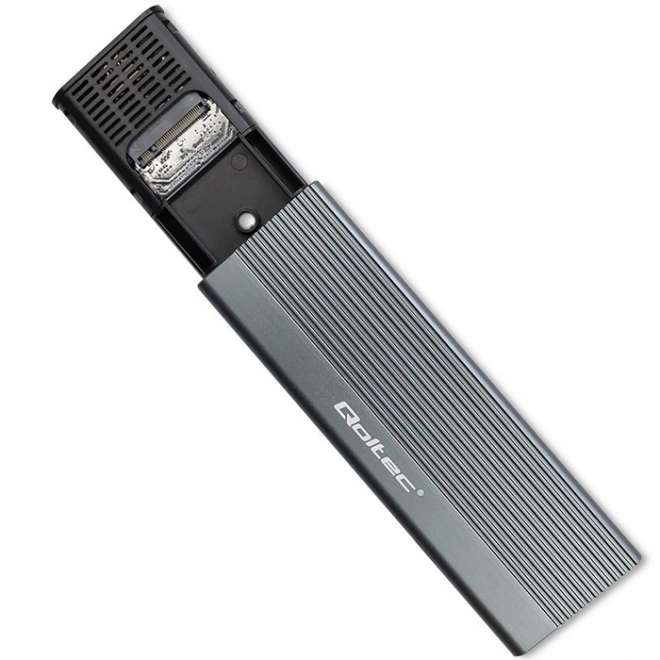 Aluminijski poklopac za disk M.2 SSD SATA NGFF USB-C 2TB Sivi