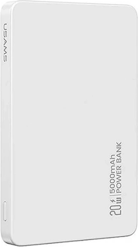 bežični powerbank 5000 mAh 20 W s magnetskim MagSafeom i PD, bijela