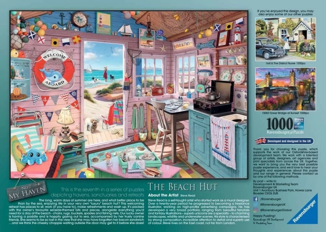 Puzzle Ravensburger Moja plažna kućica My Haven No7 1000 dijelova