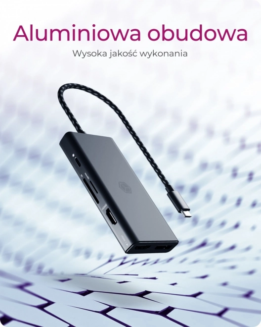 Stolna priključna stanica 9u1 HDMI, DP, CR, Tip-C