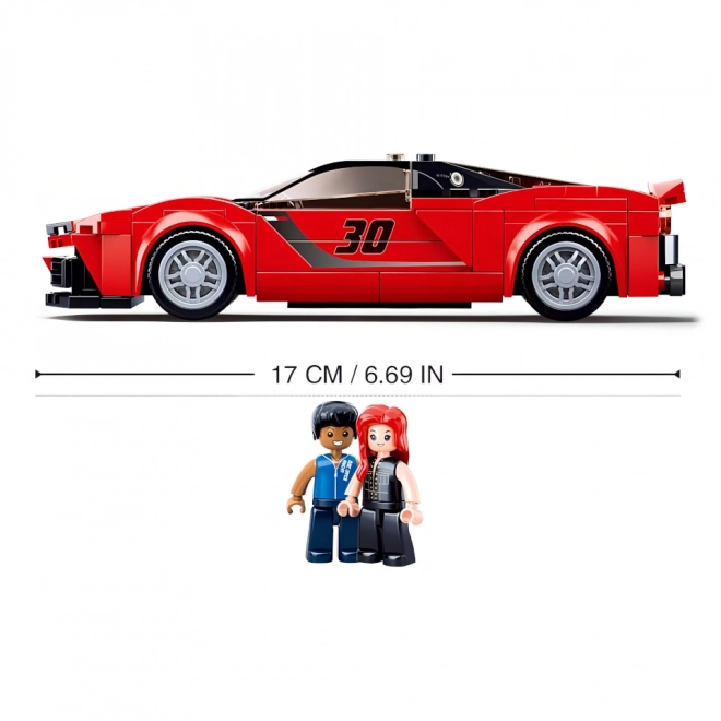 Sluban Modely M38-B0955 Crveni talijanski sportski automobil