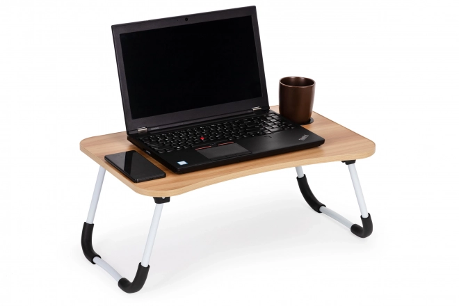 Stabilni stol za laptop za krevet - Drveni