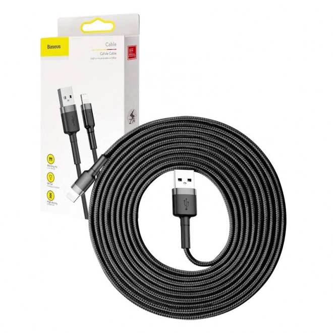 Baseus Cafule USB Lightning Kabel 2A 3m (Crno Siva)