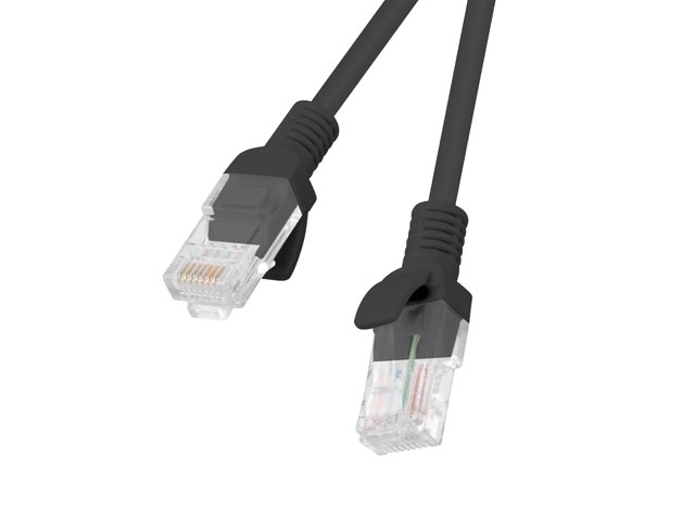 Patchcord kategorije 6 crni 3m Fluke Prošao Lanberg