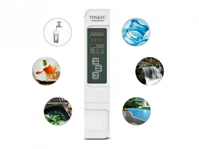 Tester tvrdoće vode TDS EC Osmotic Temperatura