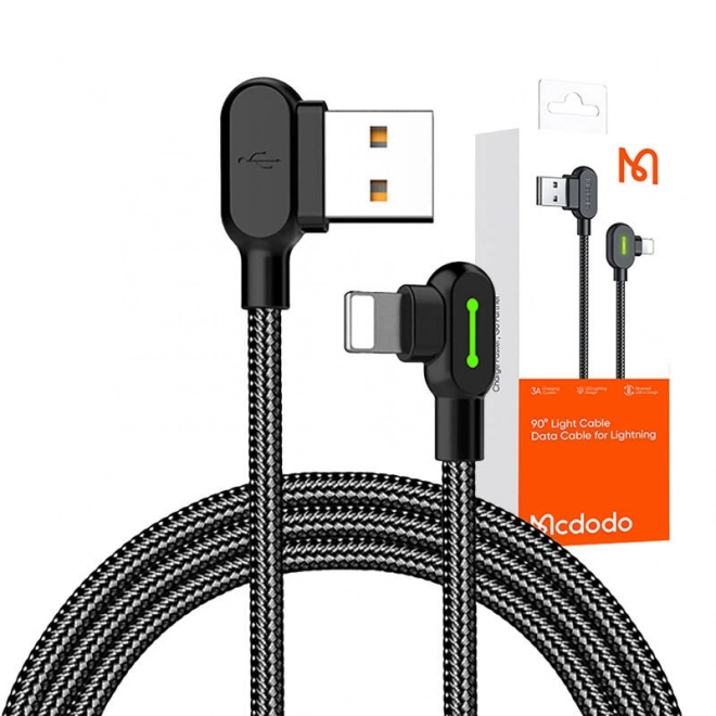 Kabel USB-Lightning, Mcdodo CA-4673, kutni, 1,8 m (crna)