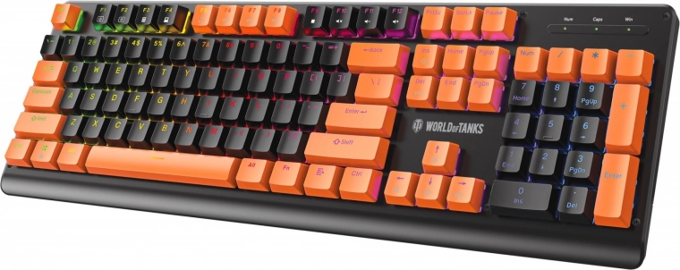mehanička gaming tipkovnica destroyer wt300 rgb – limitirano izdanje world of tanks