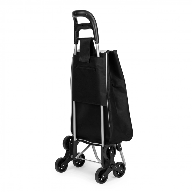 Košarica za kupnju, 25 l, 6 kotača, metalni okvir, crna