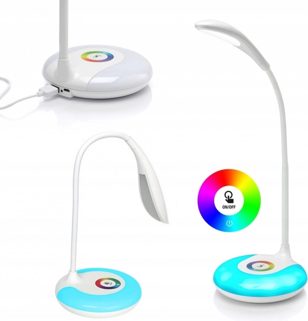 LED stolna lampa s RGB pozadinskim osvjetljenjem 256 boja