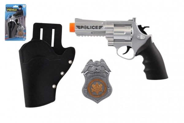 Dječji policijski set: revolver s futrolom i značkom